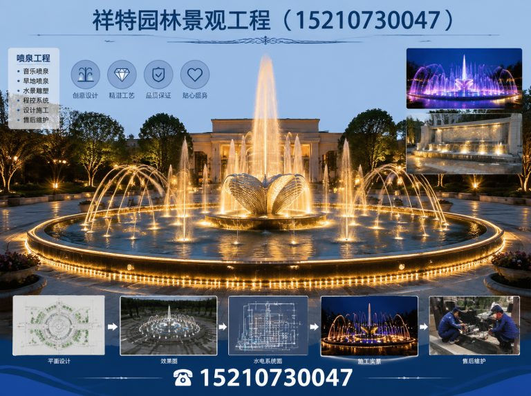 安国市喷泉工程展示图