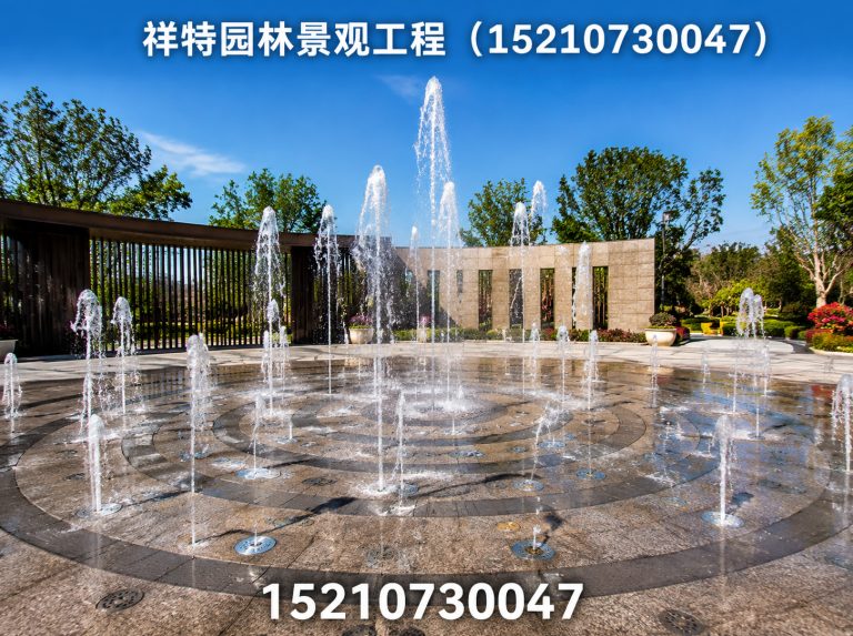 安国市旱地喷泉展示图